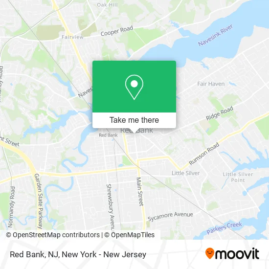 Red Bank, NJ map