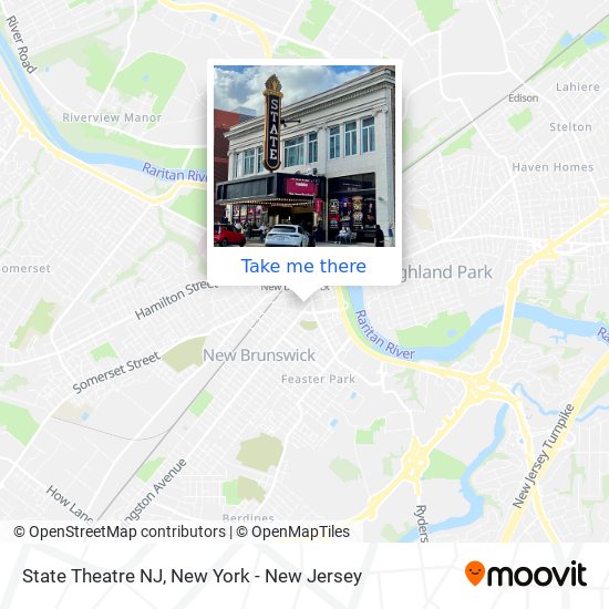 State Theatre NJ map