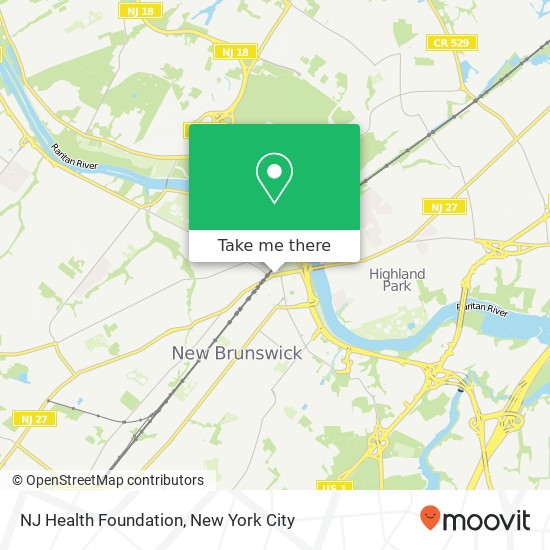 NJ Health Foundation map