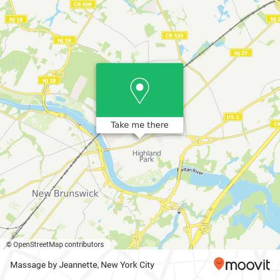 Massage by Jeannette map