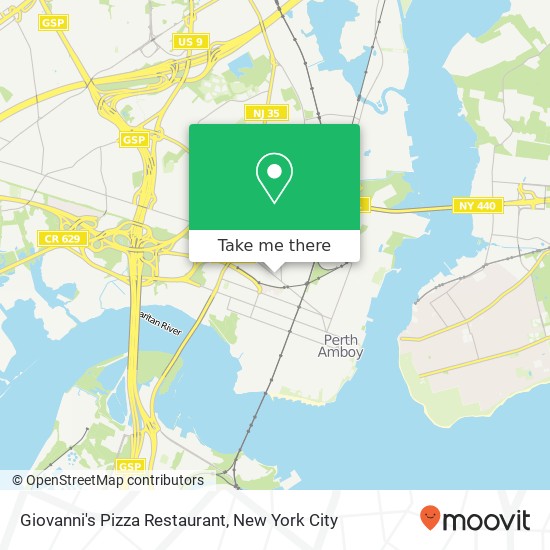 Giovanni's Pizza Restaurant map