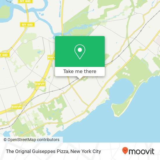 The Orignal Guiseppes Pizza map