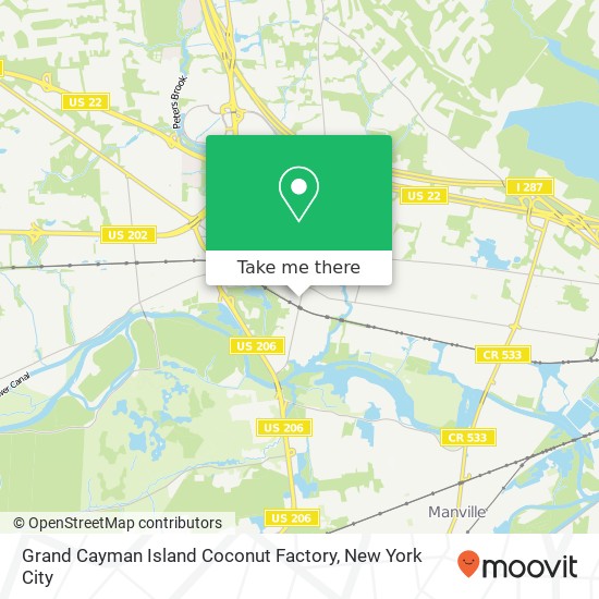 Grand Cayman Island Coconut Factory map