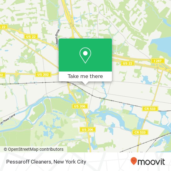 Pessaroff Cleaners map