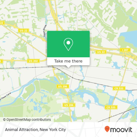 Animal Attraction map