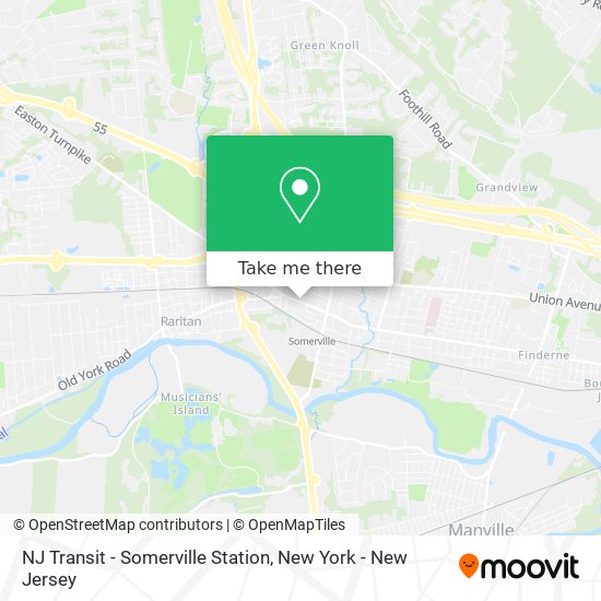 NJ Transit - Somerville Station map