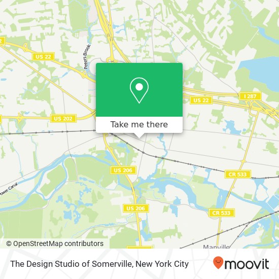 The Design Studio of Somerville map