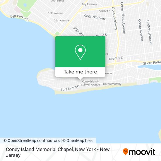 Mapa de Coney Island Memorial Chapel