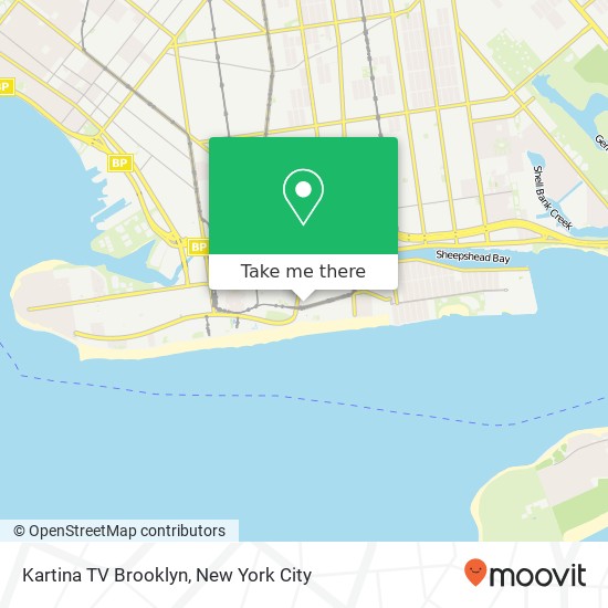 Kartina TV Brooklyn map