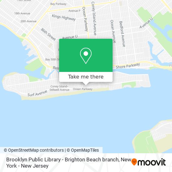 Brooklyn Public Library - Brighton Beach branch map