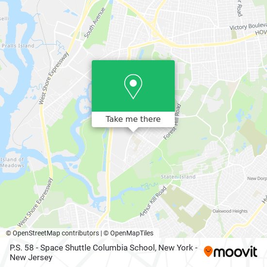 P.S. 58 - Space Shuttle Columbia School map