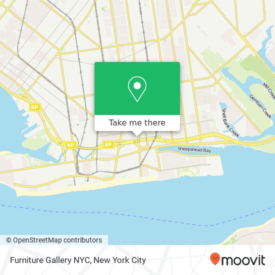 Furniture  Gallery NYC map