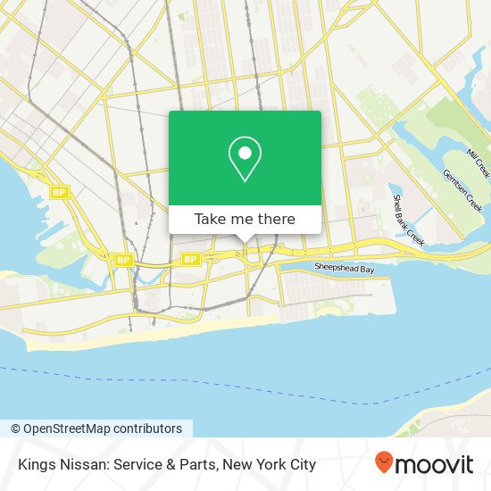 Kings Nissan: Service & Parts map