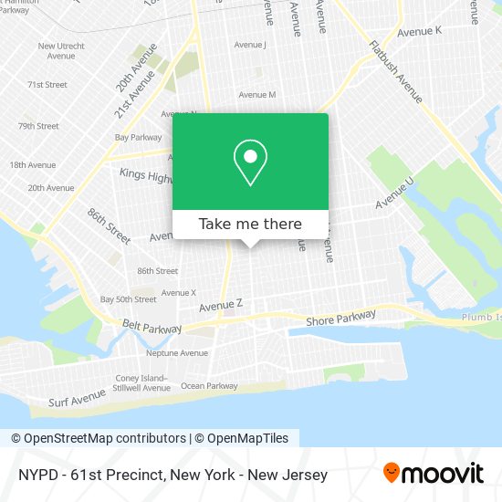 NYPD - 61st Precinct map