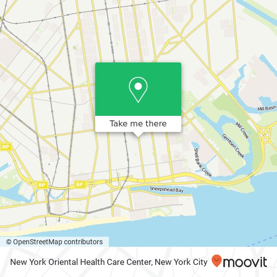 New York Oriental Health Care Center map