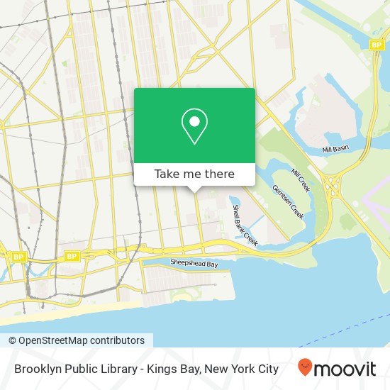 Brooklyn Public Library - Kings Bay map