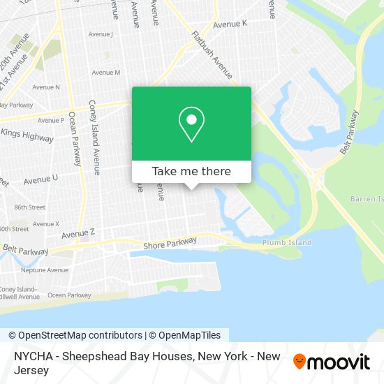 Mapa de NYCHA - Sheepshead Bay Houses