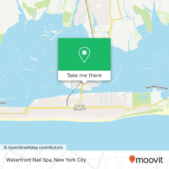 Waterfront Nail Spa map