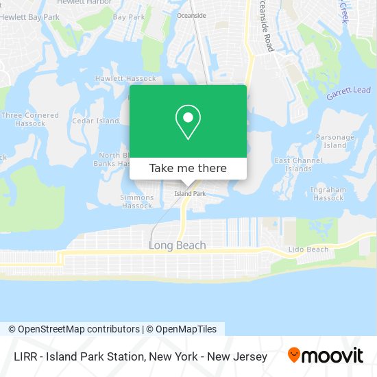 LIRR - Island Park Station map