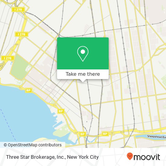 Three Star Brokerage, Inc. map