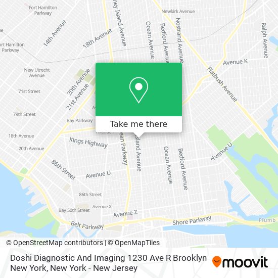 Doshi Diagnostic And Imaging 1230 Ave R Brooklyn New York map