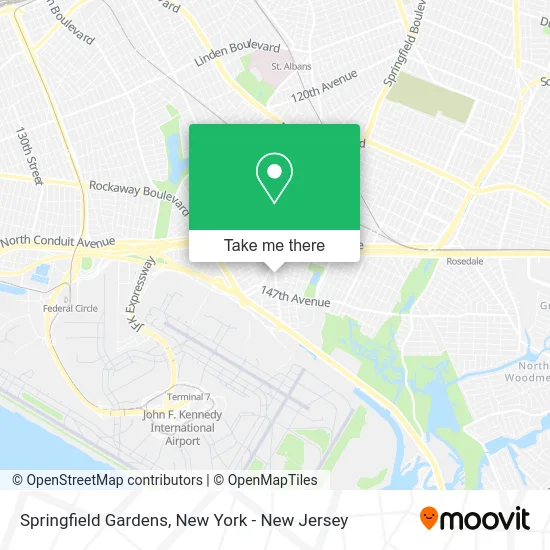 Springfield Gardens map