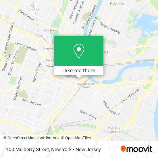 Mapa de 100 Mulberry Street