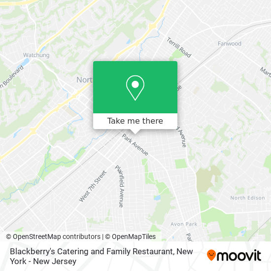 Mapa de Blackberry's Catering and Family Restaurant