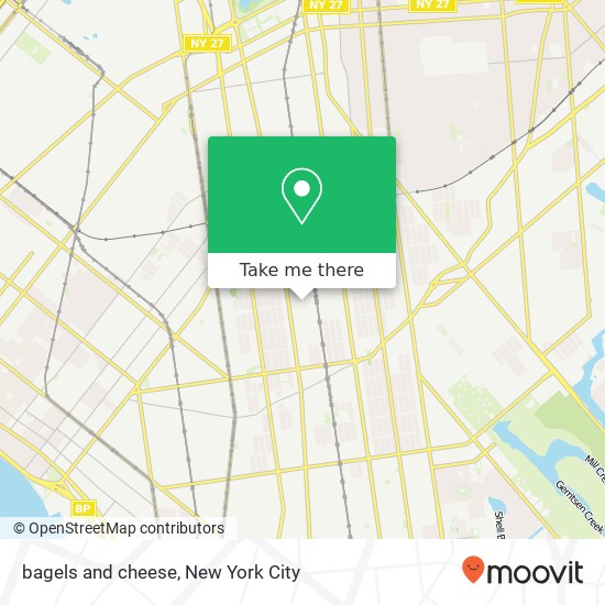 Mapa de bagels and cheese