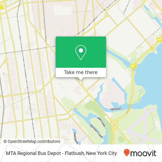 MTA Regional Bus Depot - Flatbush map