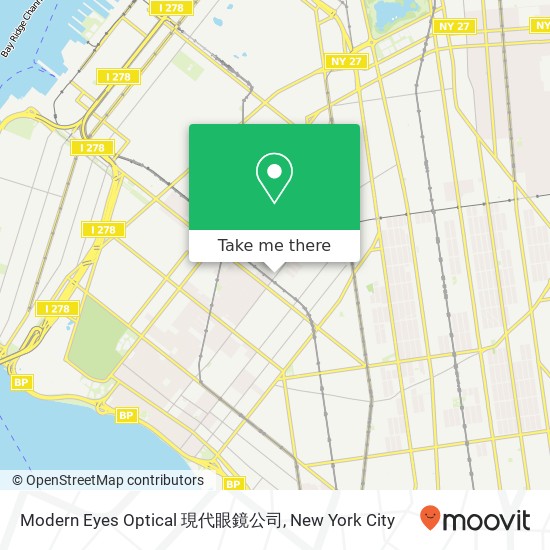 Mapa de Modern Eyes Optical 現代眼鏡公司