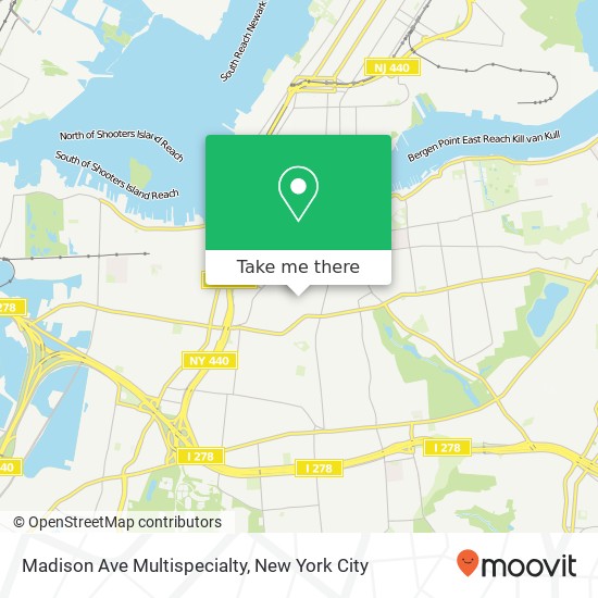 Mapa de Madison Ave Multispecialty