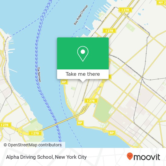 Alpha Driving School map