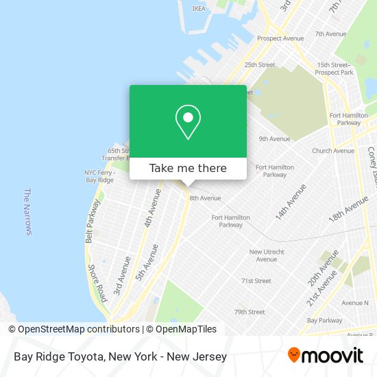 Bay Ridge Toyota map