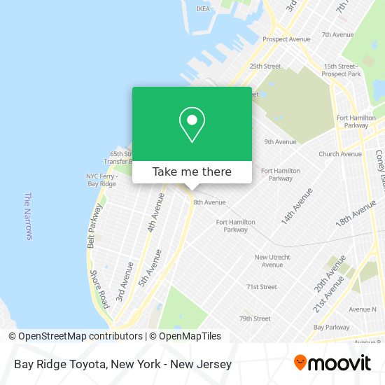 Mapa de Bay Ridge Toyota