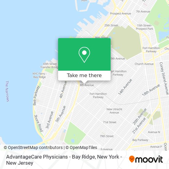 Mapa de AdvantageCare Physicians - Bay Ridge