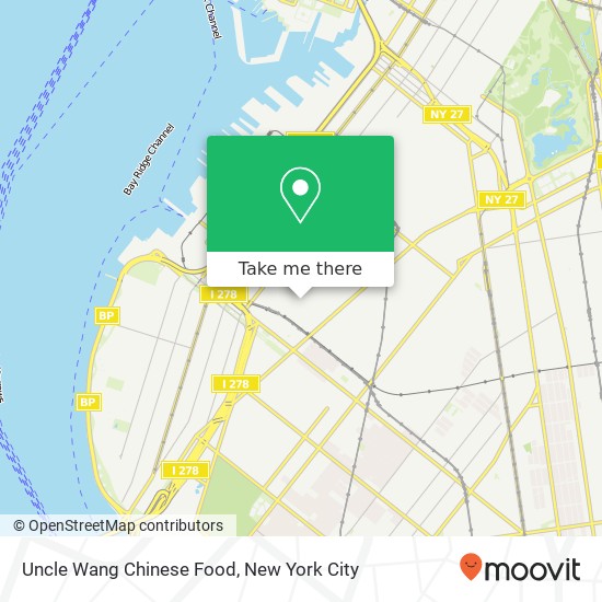 Uncle Wang Chinese Food map