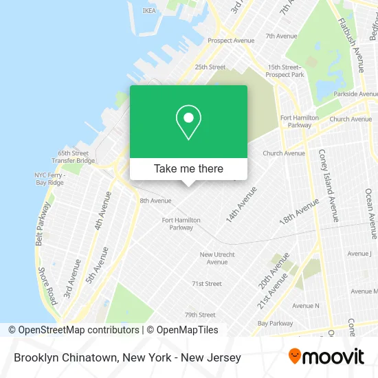 Brooklyn Chinatown map