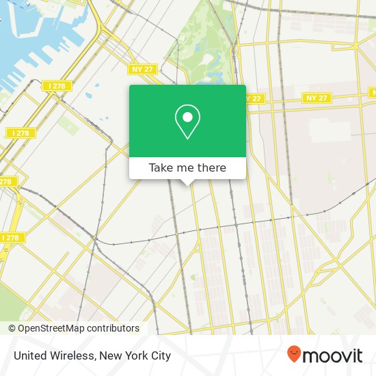 United Wireless map