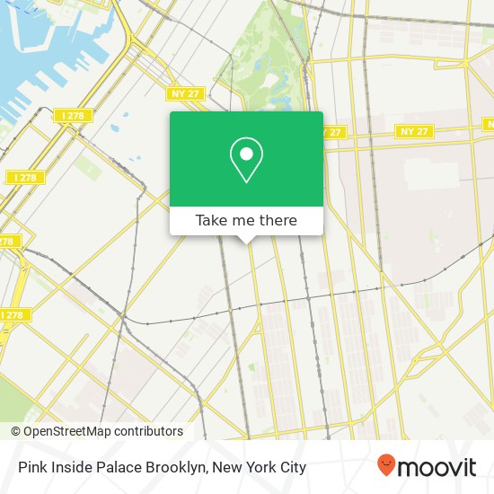 Pink Inside Palace Brooklyn map
