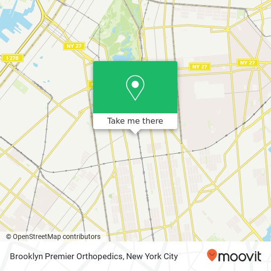 Mapa de Brooklyn Premier Orthopedics