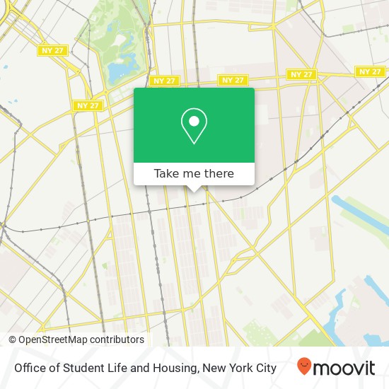 Office of Student Life and Housing map