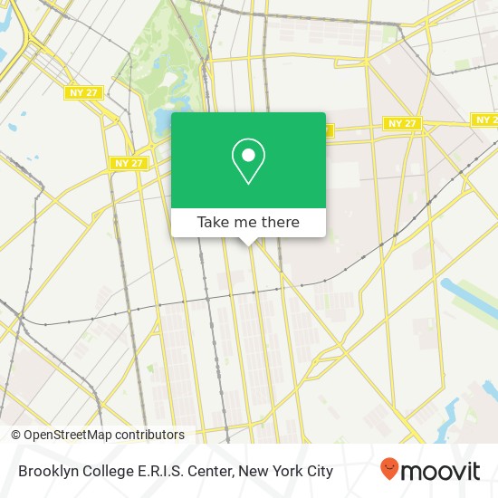 Brooklyn College E.R.I.S. Center map