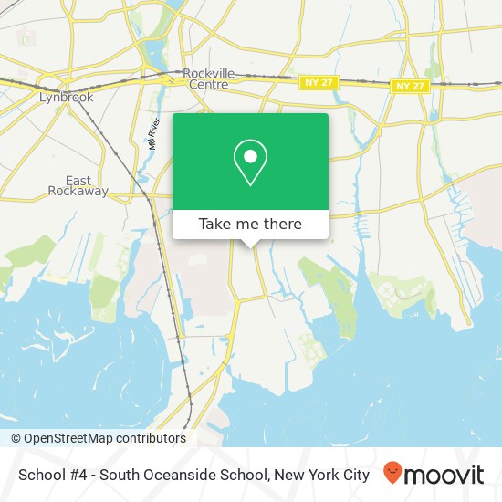 School #4 - South Oceanside School map