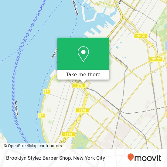 Mapa de Brooklyn Stylez Barber Shop