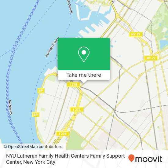 Mapa de NYU Lutheran Family Health Centers Family Support Center