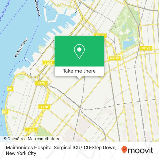 Maimonides Hospital Surgical ICU / ICU-Step Down map