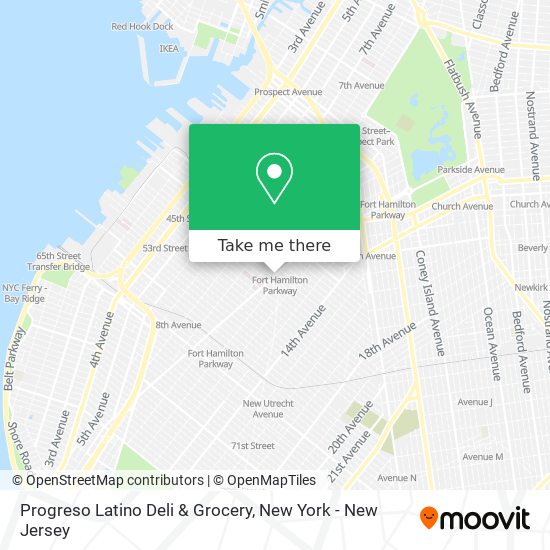 Mapa de Progreso Latino Deli & Grocery