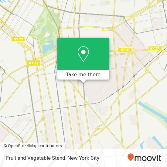 Mapa de Fruit and Vegetable Stand