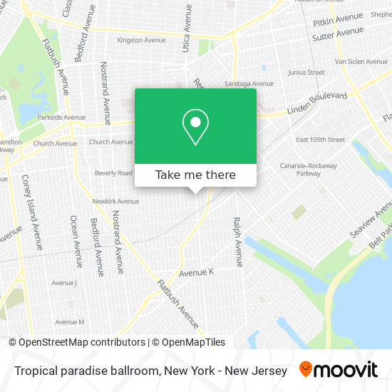 Tropical paradise ballroom map